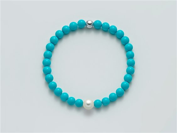 Bracciale Miluna Donna Terra E Mare in Argento Pasta di turchese PBR3206 - PBR3206
